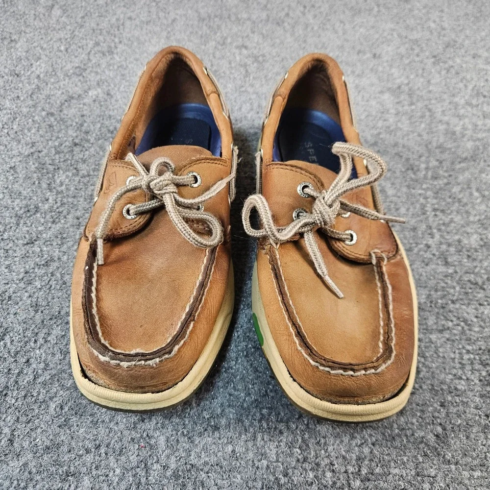 Sperry Top-Sider Mens Billfish Boat‎ Shoes Tan Leather Mesh Loafers 0799023